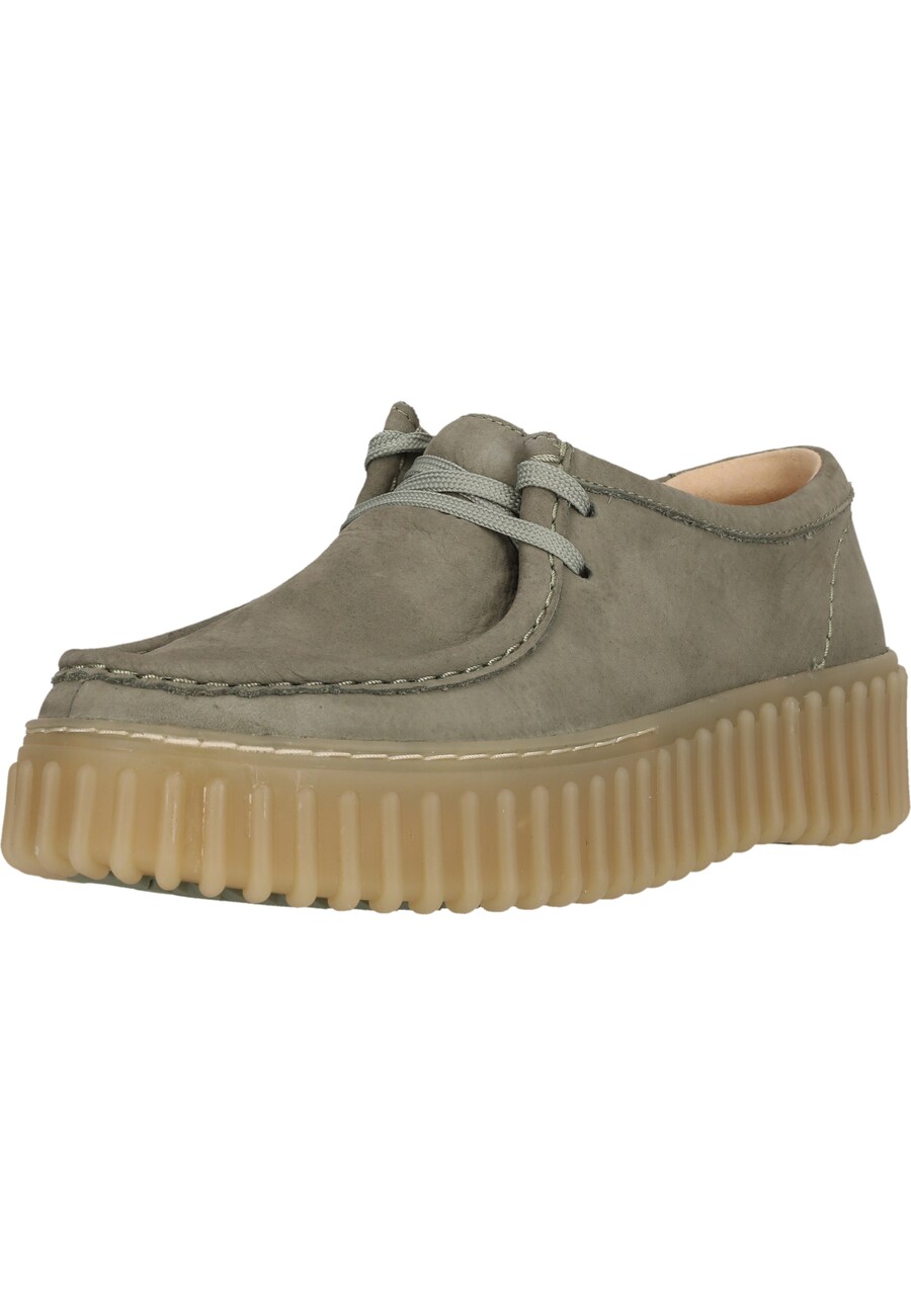 Туфли на шнуровке CLARKS Torhill Bee, зеленый