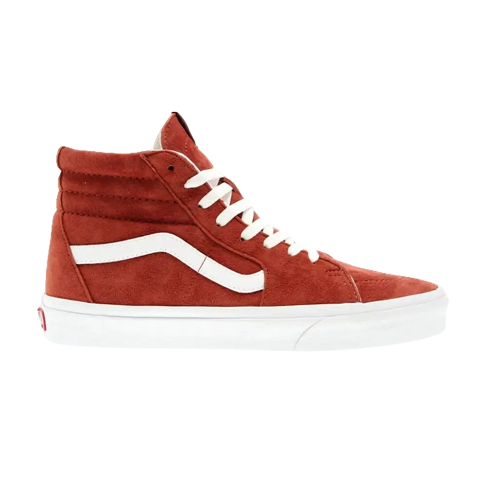 Кроссовки Sk8-Hi Suede Vans, красный