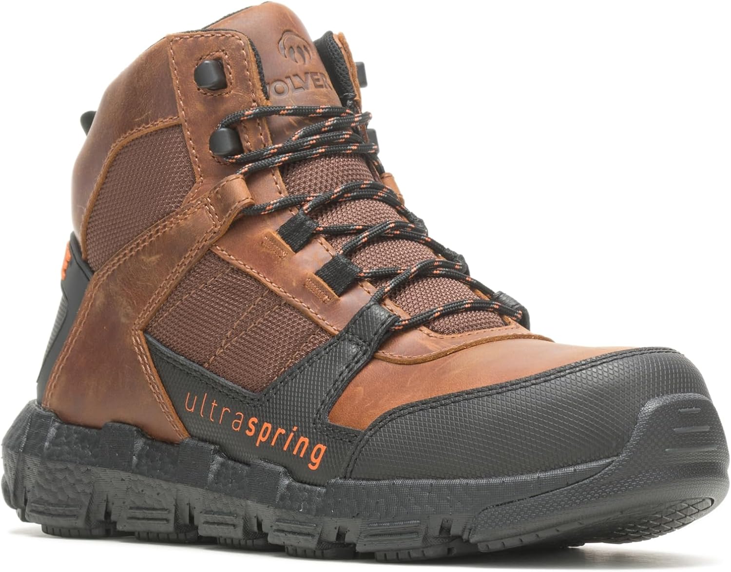 Мужские ботинки WOLVERINE Rev Ultraspring DuraShocks CarbonMax Vent Mid, Tobacco — фото 3