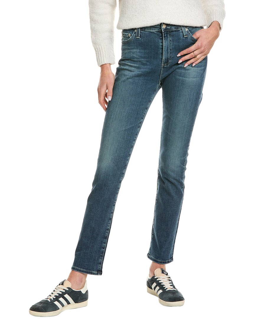 

Джинсы AG Jeans Mari 15 лет Pike Street High-Rise Slim Straight Jeans, синий