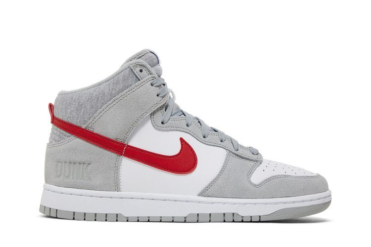 

Кроссовки Nike Dunk High SE, Athletic Club - Light Smoke Grey Gym Red