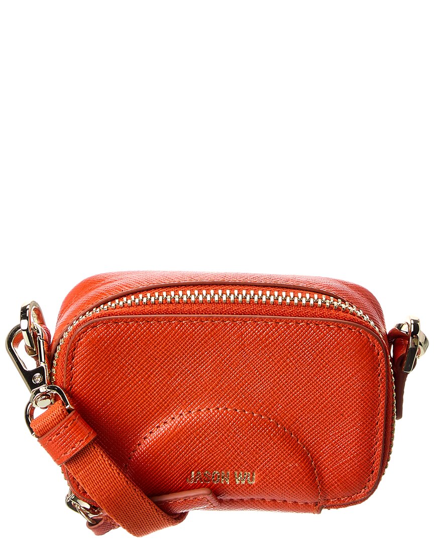 

Кожаная сумка-кроссбоди Jason Wu, оранжевый