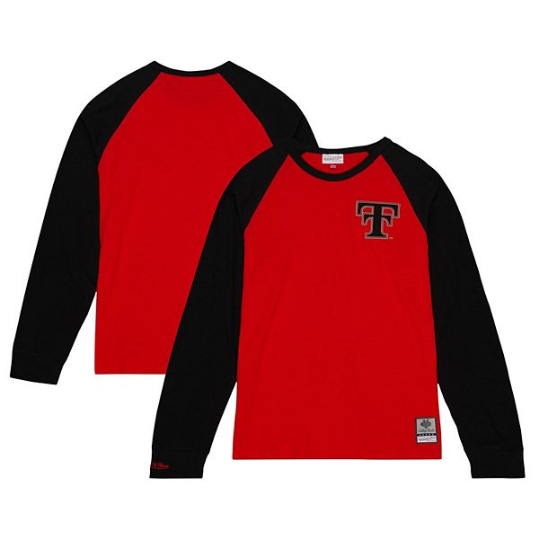 

Мужская футболка mitchell & ness red texas tech red raiders legendary slub raglan с длинным рукавом Unbranded