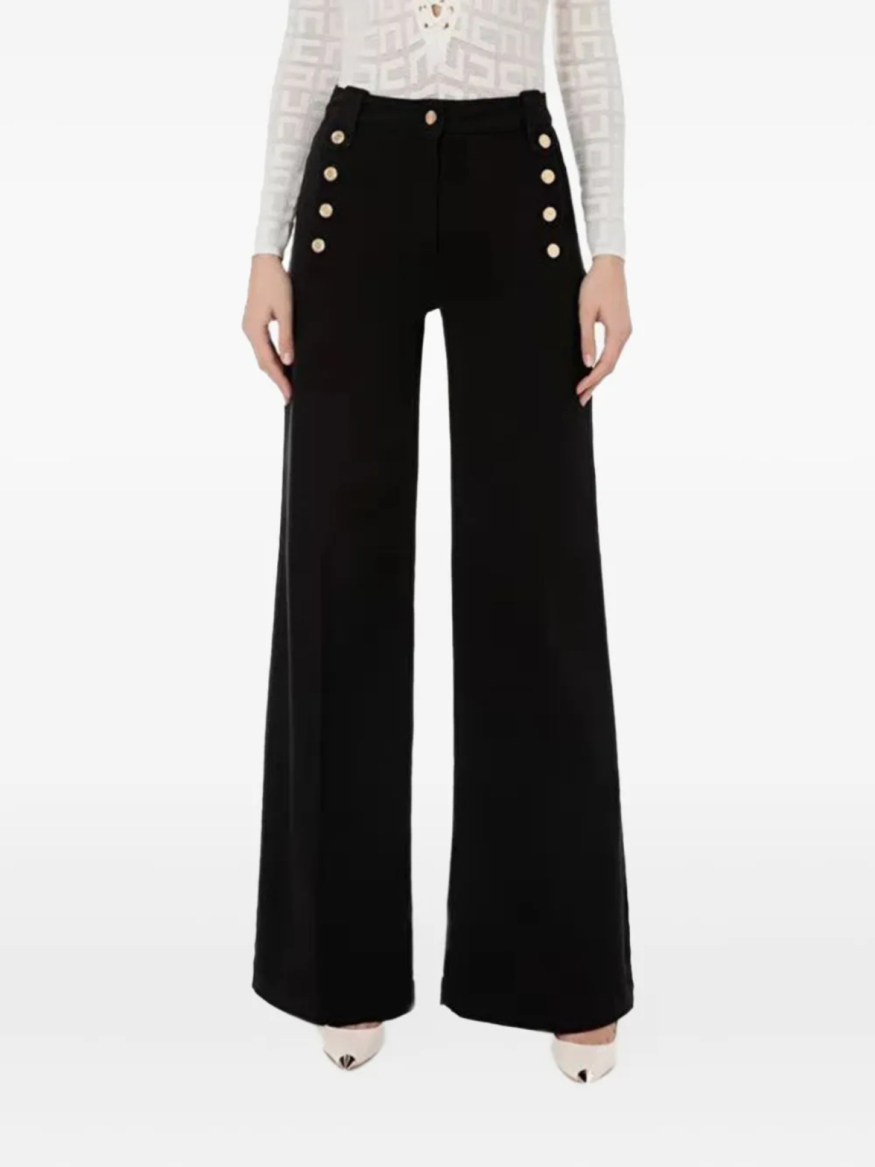 

Строгие брюки Elisabetta Franchi, черный