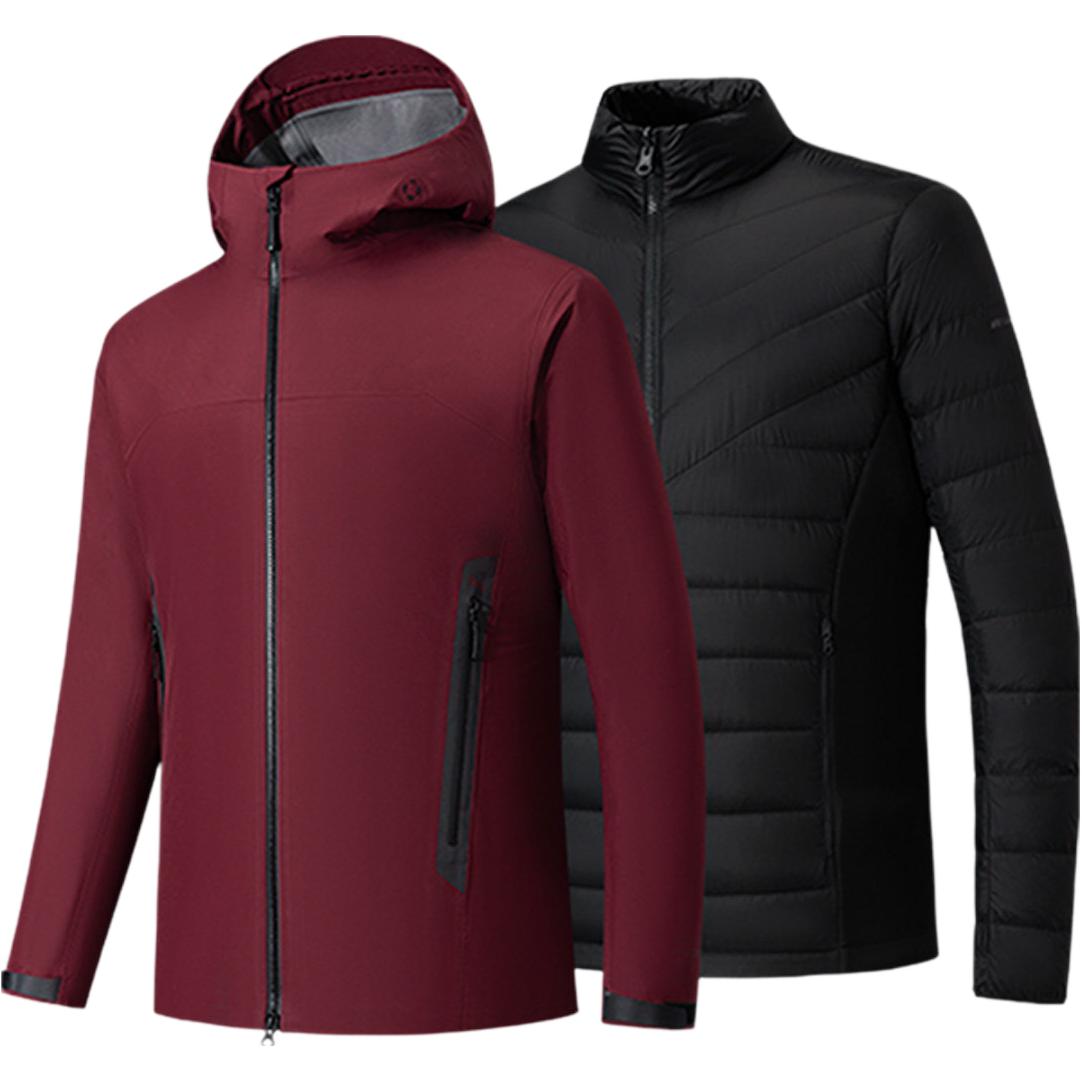 

Ветровка мужская Waterproof And Breathable ANTA, cinnabar maple красный/basic черный