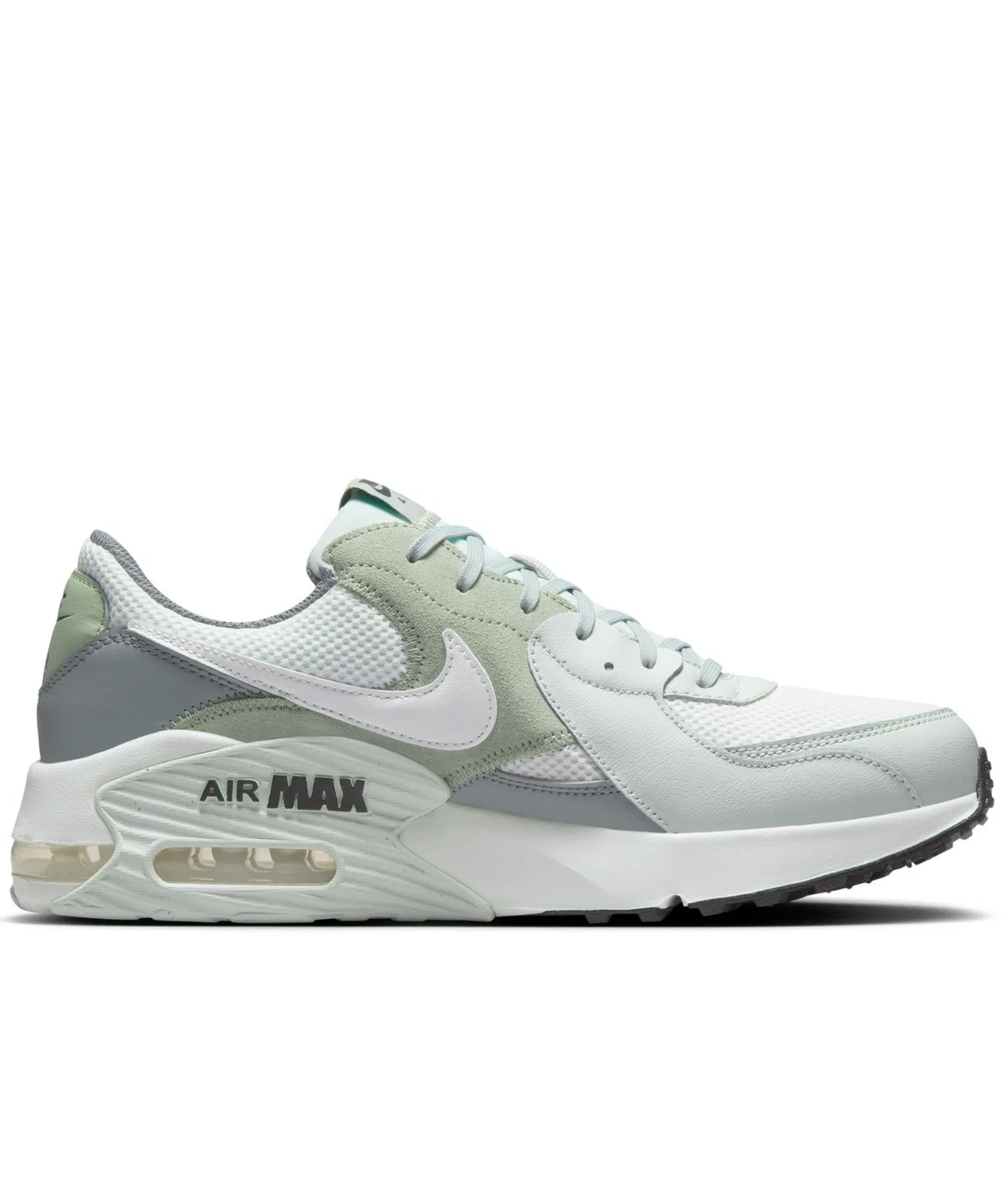 Мужские кроссовки Air Max Excee NIKE бело-зелёные — фото 2