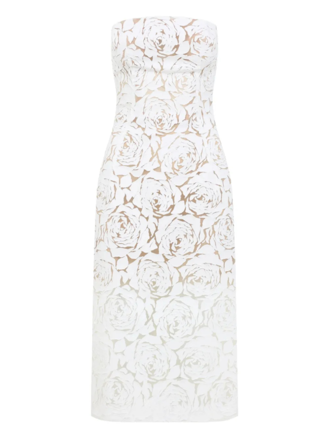 

Платье из цветочного кружева Ermanno Scervino, белый