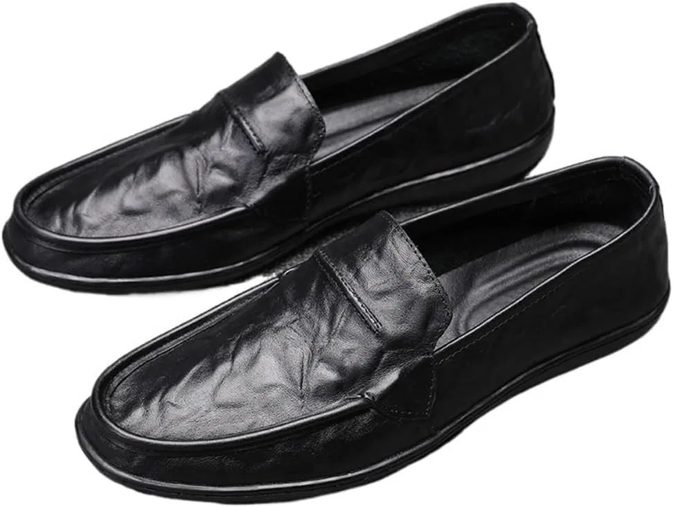Мужские лоферы Leather Comfort, классические, черный DHFIRUFSHLO