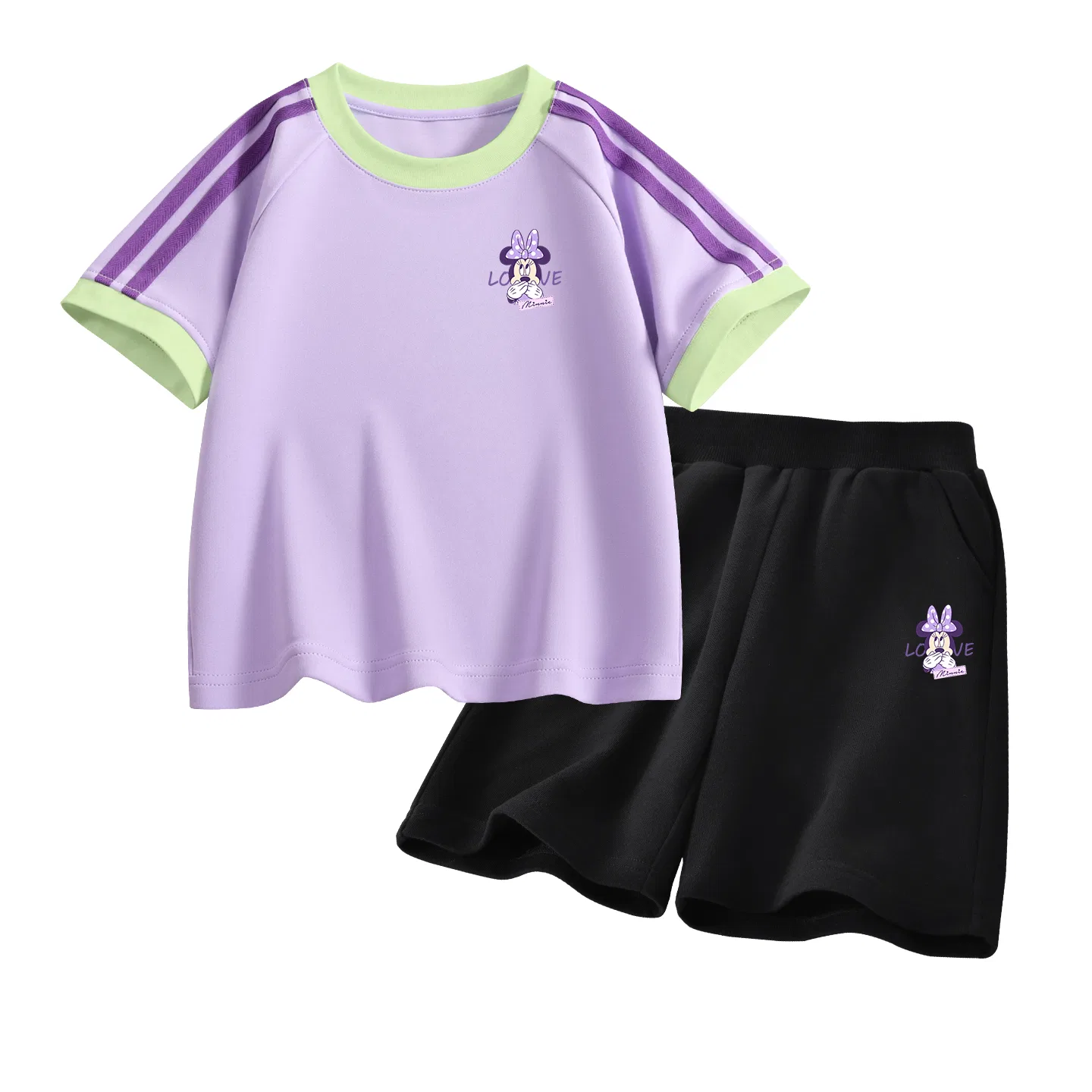Детский спортивный костюм Casual Sportswear 2 Piece Set Disney, D Label N K Vibrant Purple+D Label N K Black