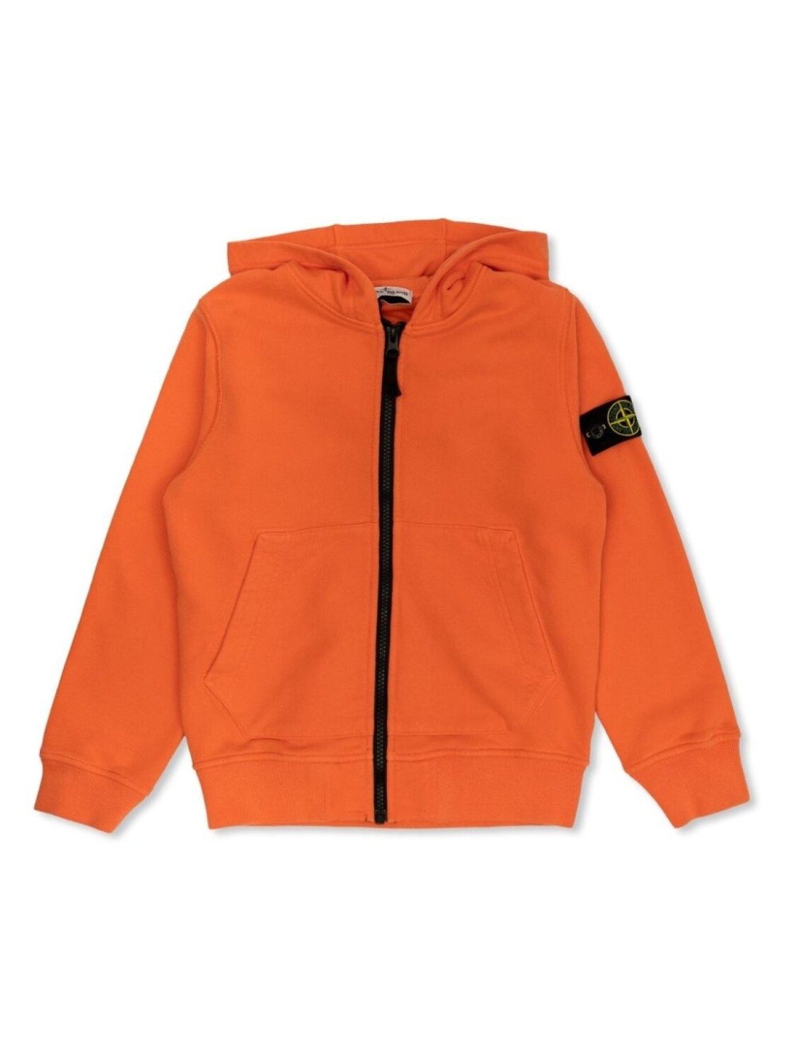

Stone Island Junior толстовка с капюшоном на молнии с логотипом, оранжевый