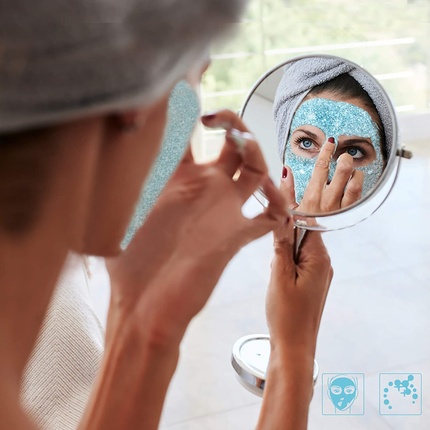 Маска для лица Revuele — Биорегулирующая Color Glow с блестками, экстрактом водорослей и гиалуроновой кислотой, 80 мл — фото 3