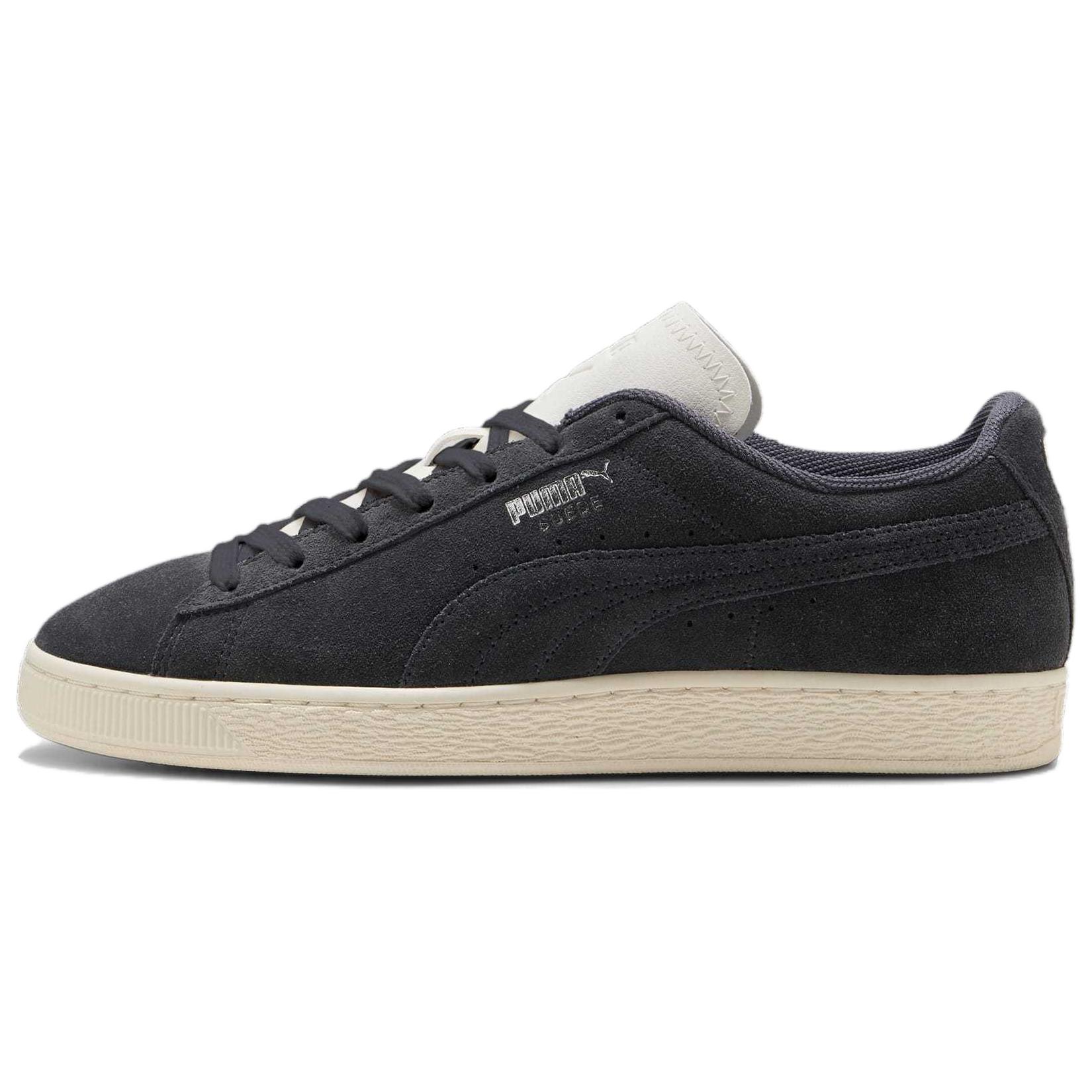 

PUMA Замшевые лоу-топ скейтборд кроссовки унисекс черно-серые, цвет Black Gray
