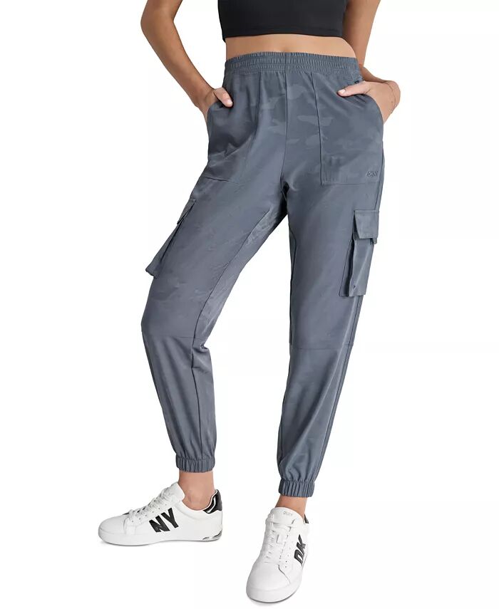 

Женские камуфляжные брюки-карго для бега на работу DKNY, серый