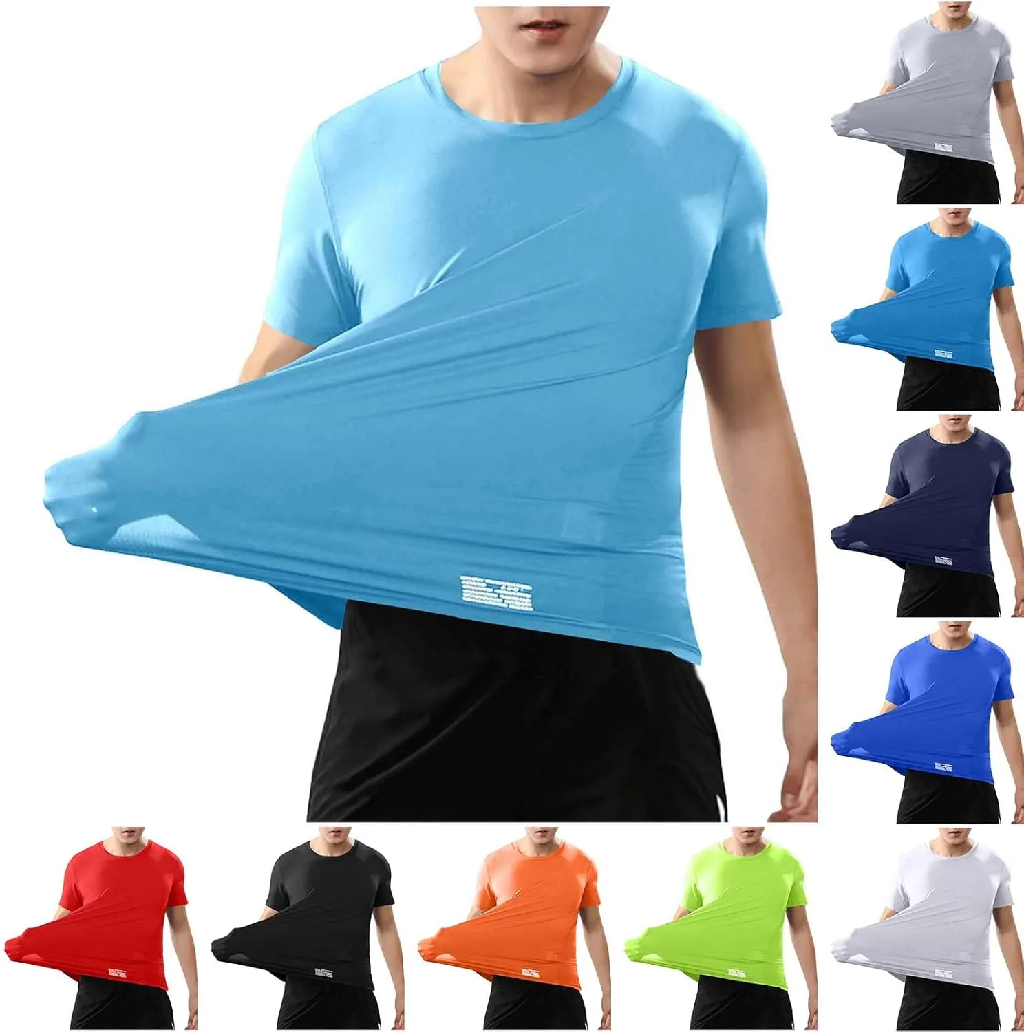 

Быстросохнущая мужская футболка для тренировок с коротким рукавом