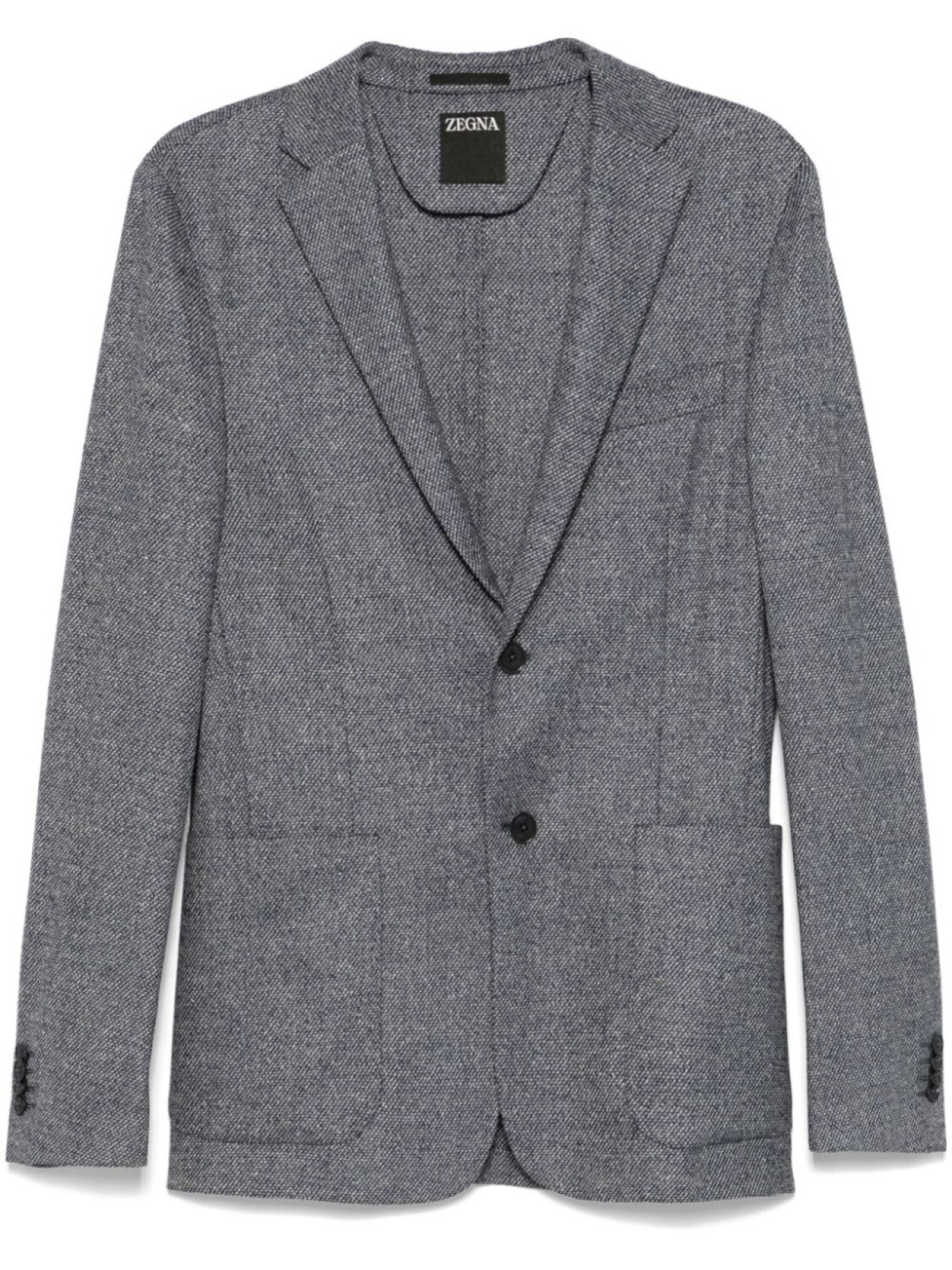 

Блейзер с узорчатым жаккардом Zegna, серый