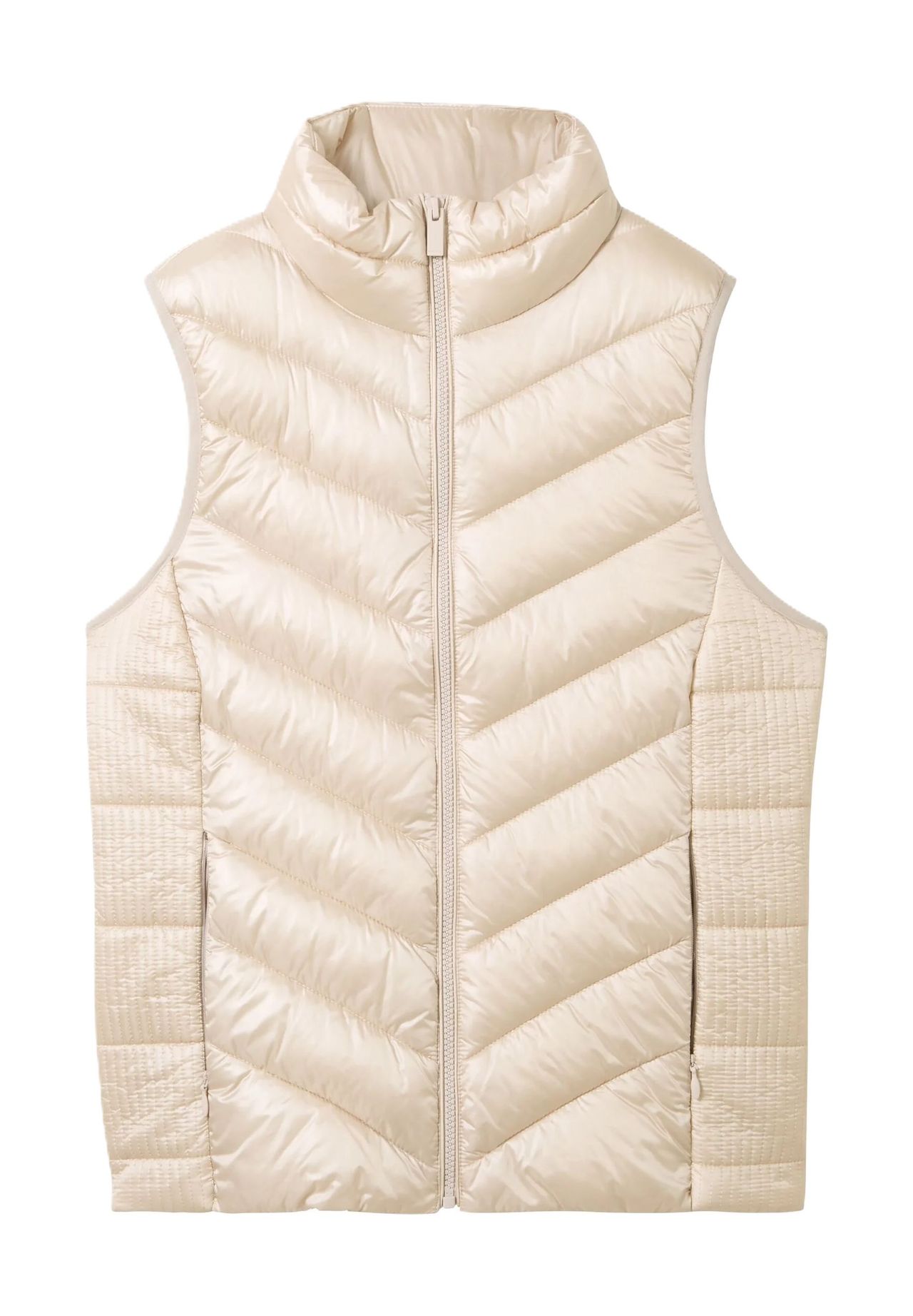 

Жилет стеганый, воротник стойка, женский TOM TAILOR, цвет 12365 Dusty Beige