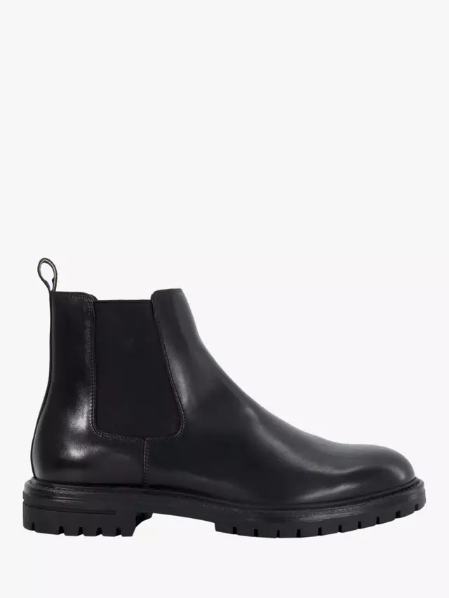 

Ботинки Dune Colson Leather Cleated Sole Chelsea, черный