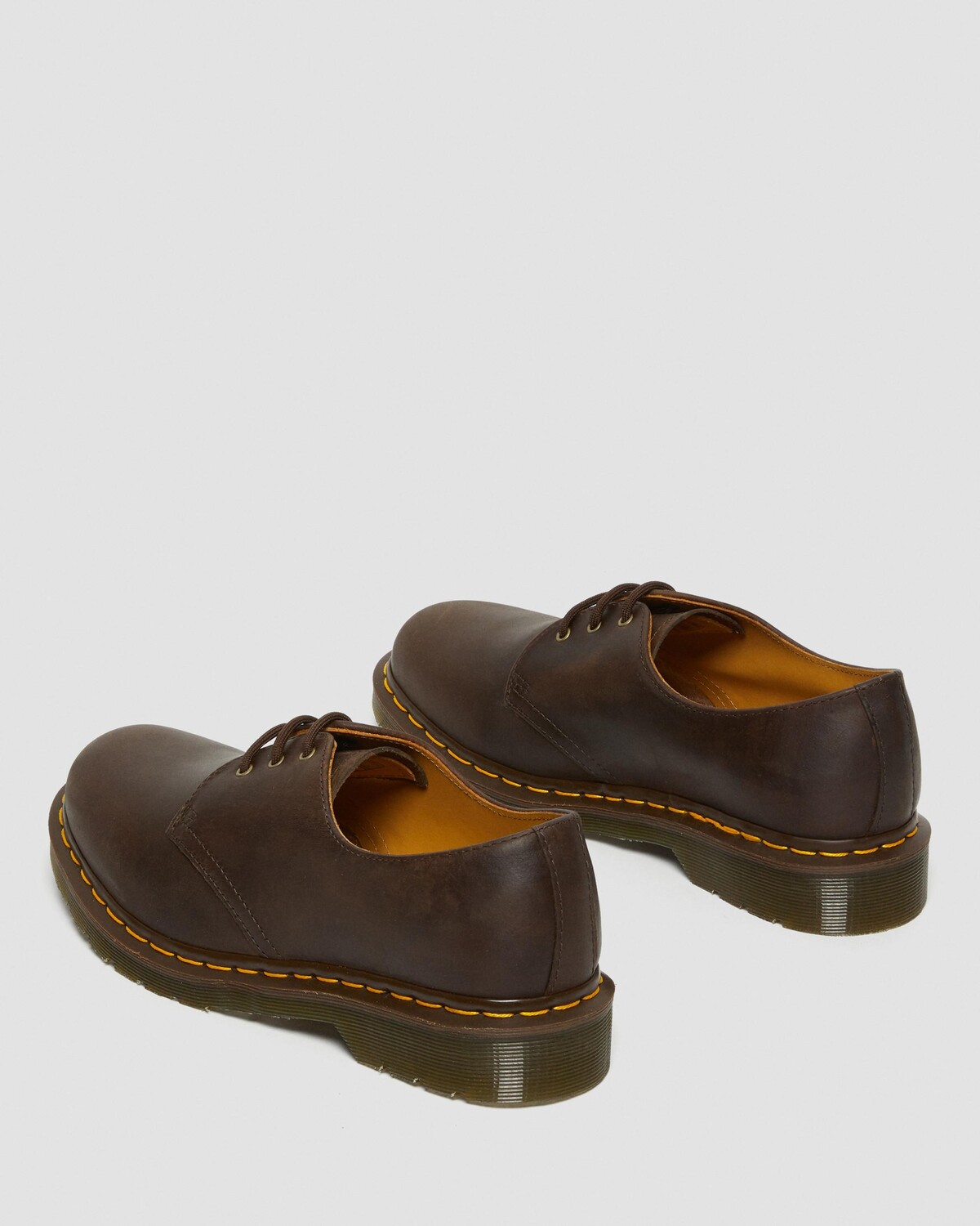 Оксфорды мужские Dr. Martens из натуральной кожи, коричневый — фото 3