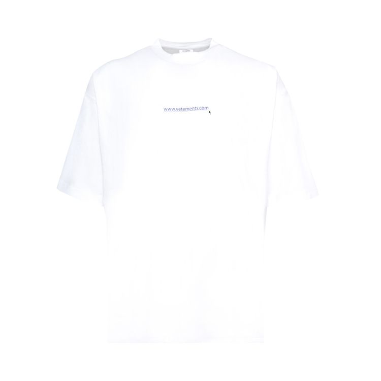 

Футболка Vetements Website Logo T-Shirt White, белый