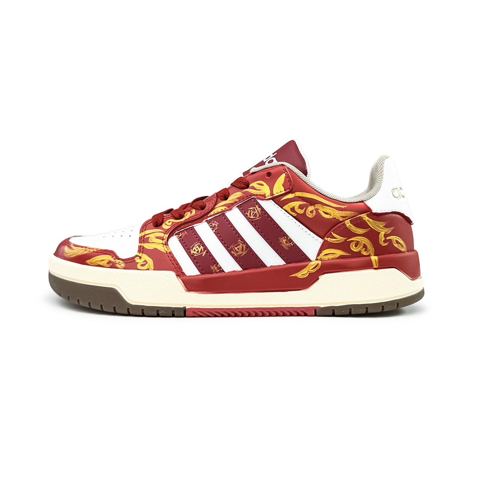 Adidas Neo Entrap Skateboard Shoes Unisex Low top белый/красный — фото 3
