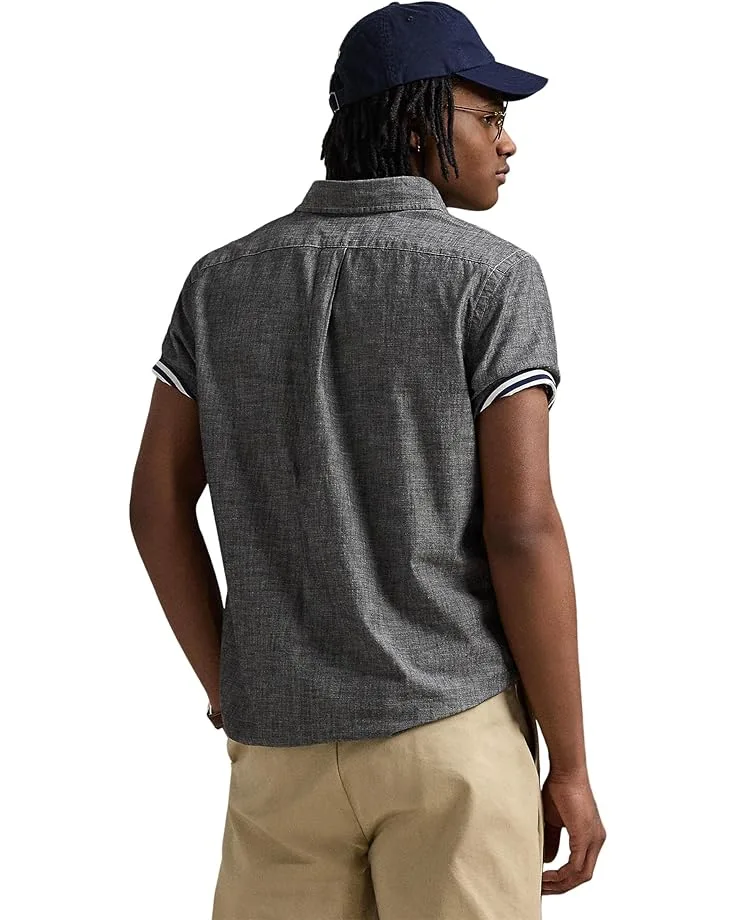 Рубашка Polo Ralph Lauren Classic Fit Chambray Shirt, Light Grey — фото 2