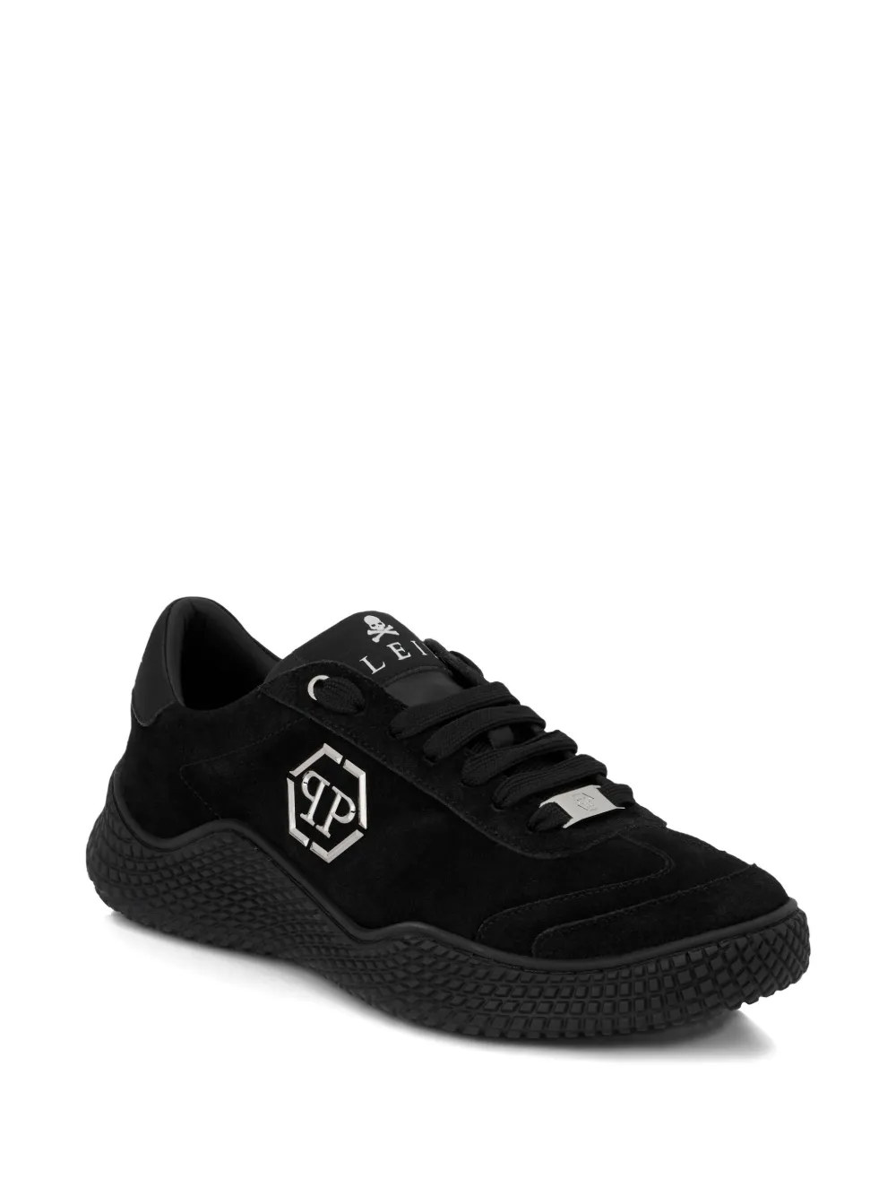 Замшевые кроссовки Hexagon Runner Philipp Plein, черный — фото 2