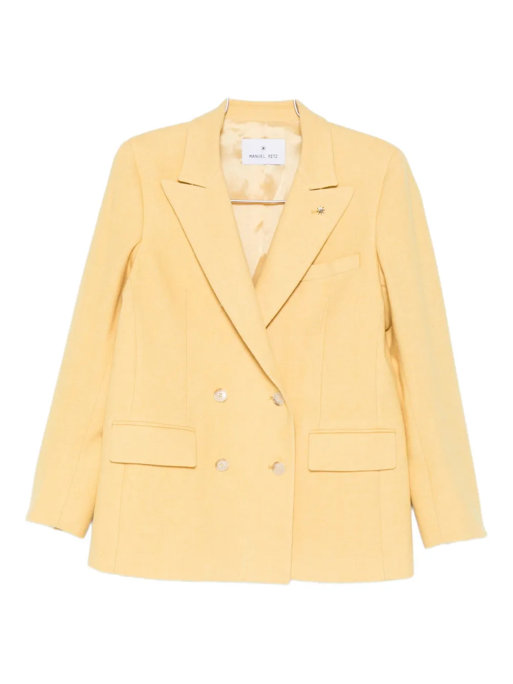 

Блейзер с узором шеврон Manuel Ritz, оранжевый