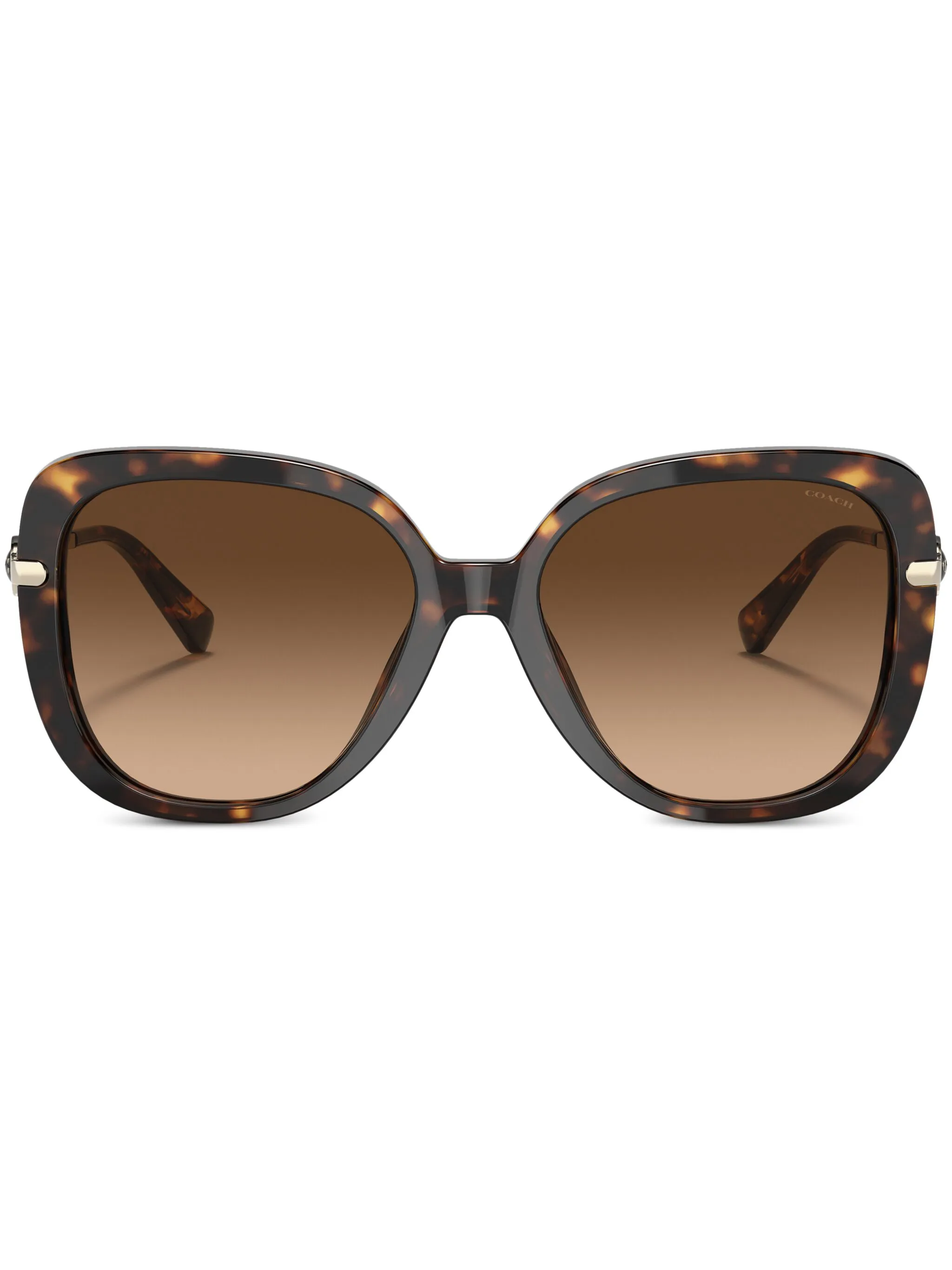 

Солнцезащитные очки HC8320 C6180 в квадратной оправе Coach, коричневый