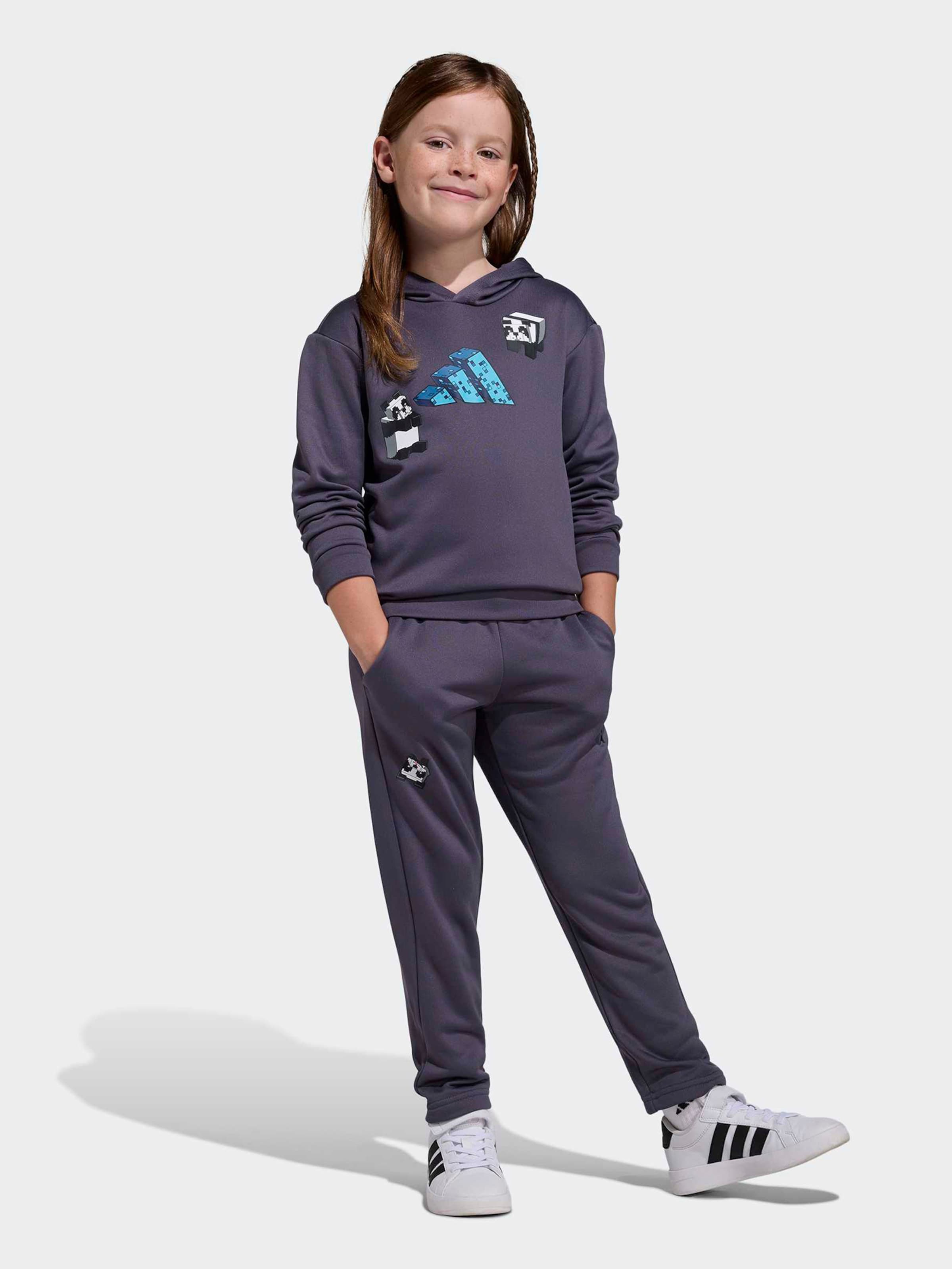 Adidas Sportswear Толстовка с брюками 'MINECRAFT' в темно-сером цвете — фото 3
