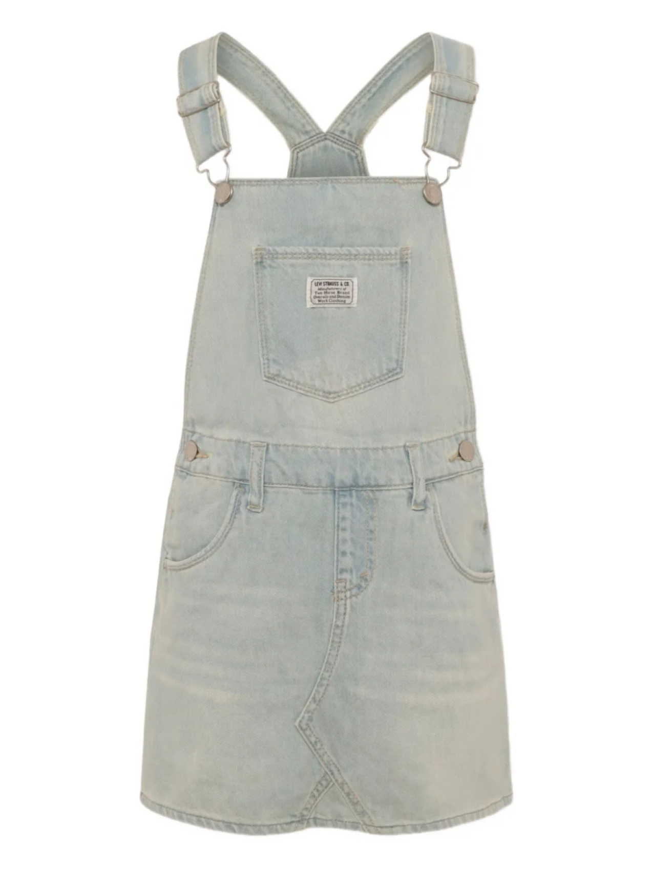 

Джинсовый комбинезон Levi's Kids с аппликацией логотипа, синий