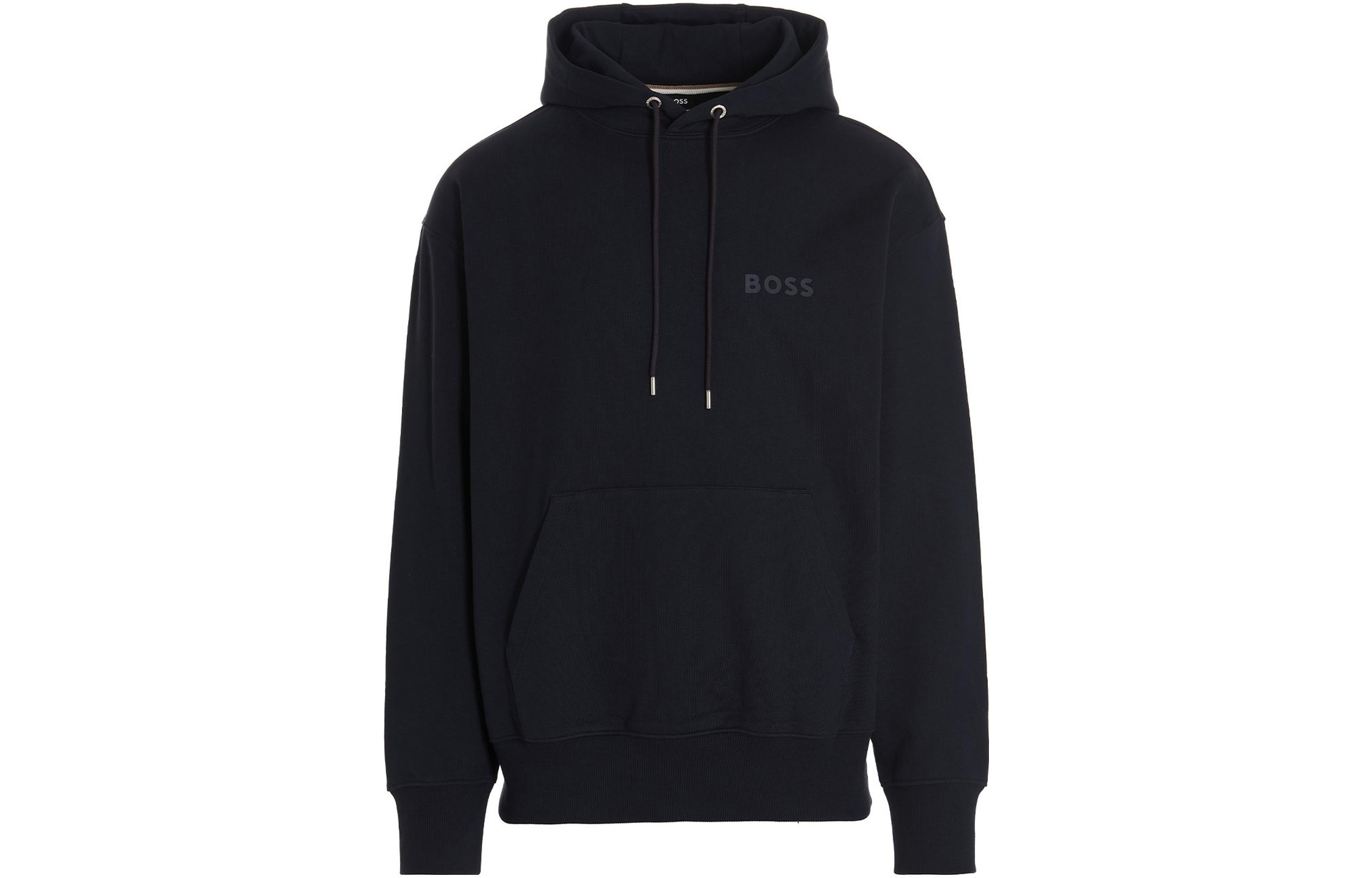 

Толстовка с логотипом и шнурком HUGO BOSS, синий
