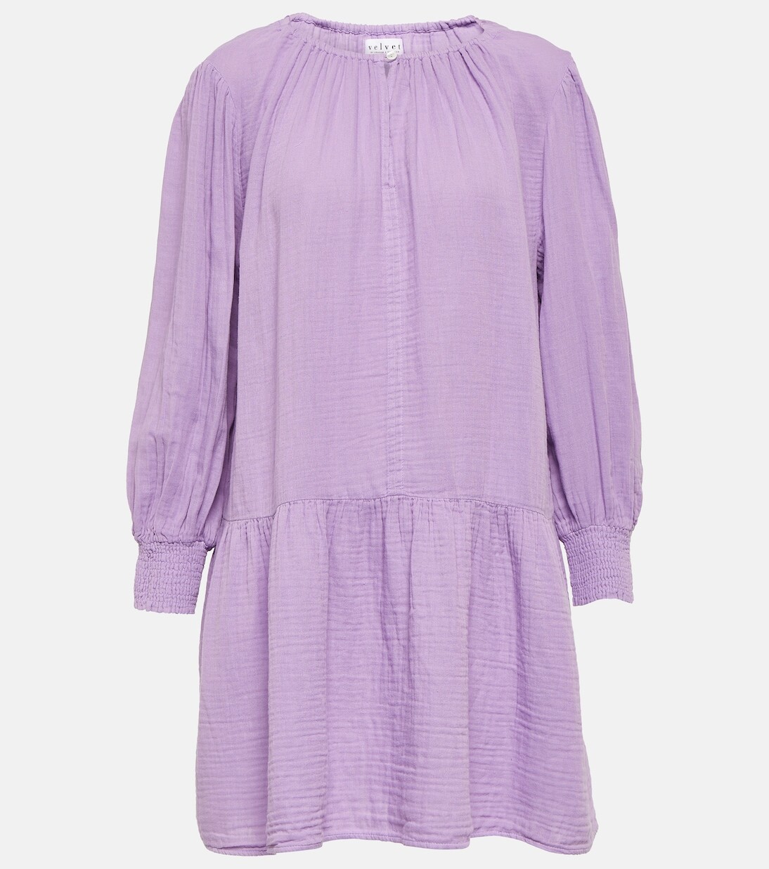 

Платье мини viviana из хлопка Velvet, фиолетовый