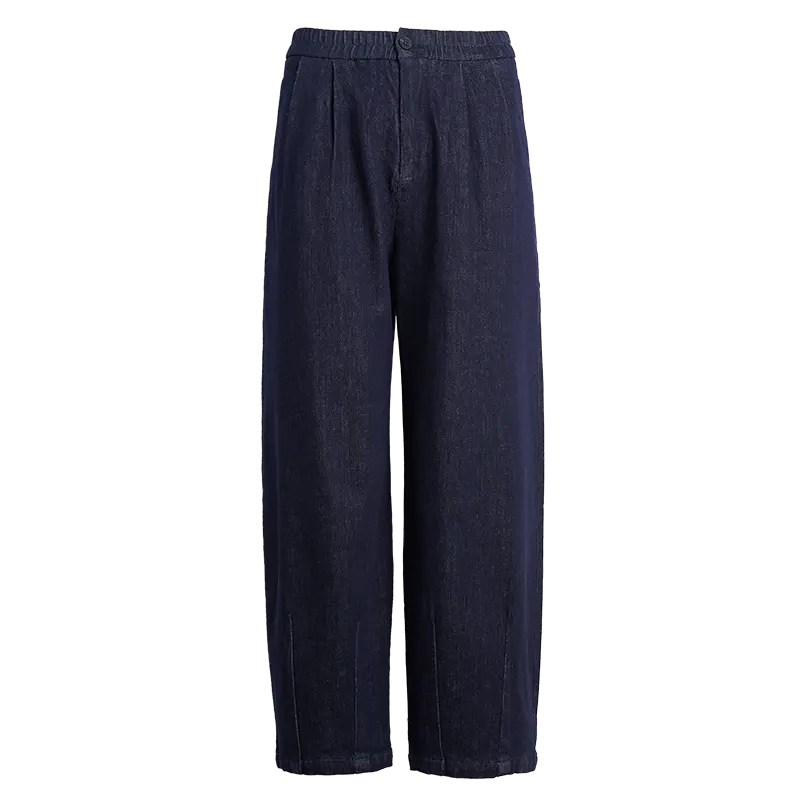 

ELLE Джинсы Women's Navy Blue Moderate Wide Leg