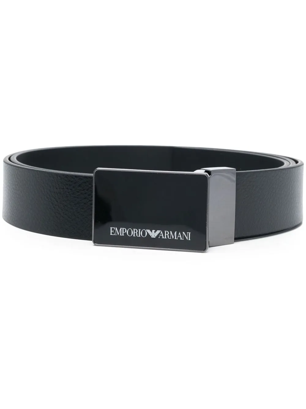 

Ремень с пряжкой-логотипом EMPORIO ARMANI, черный