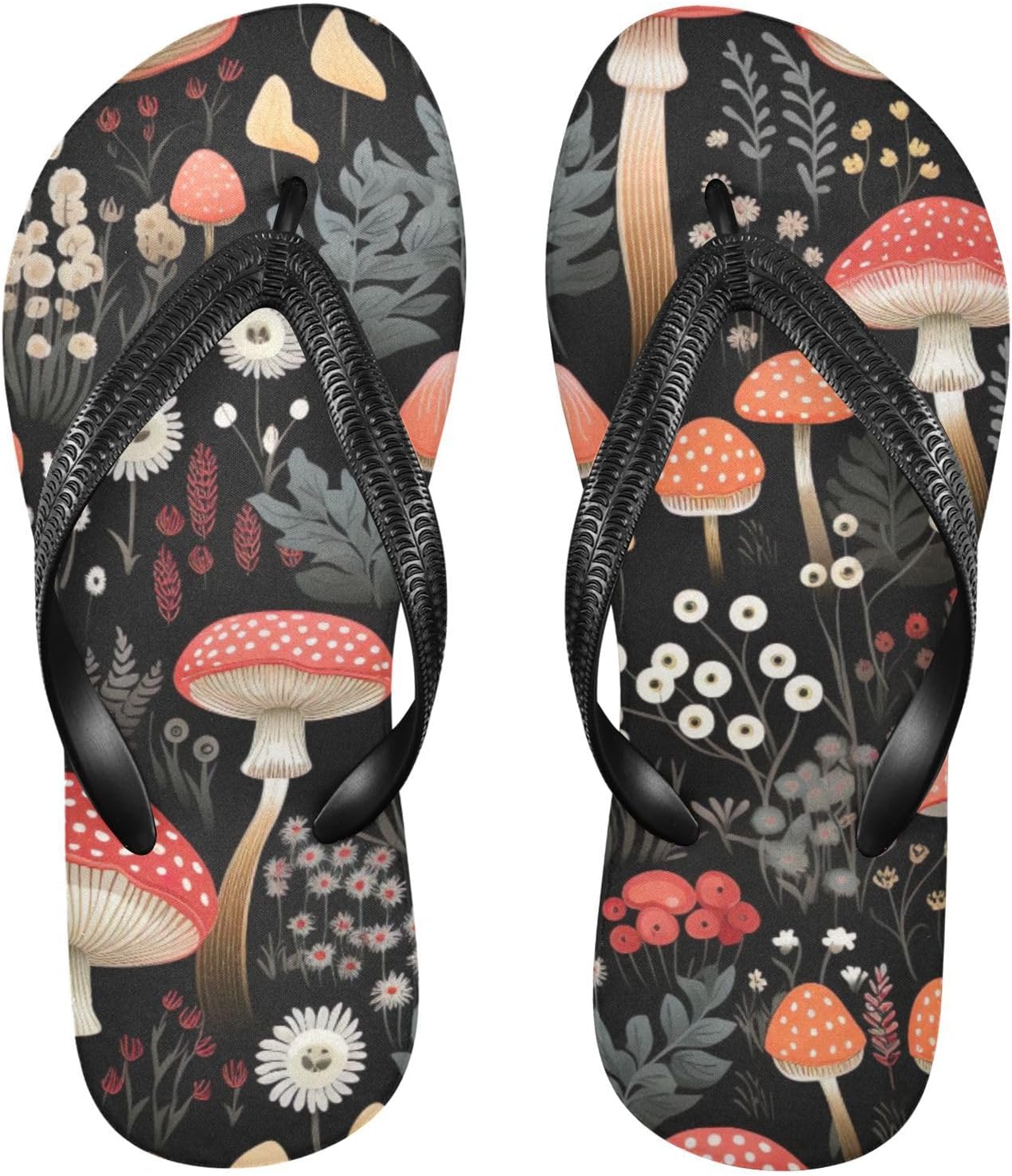 

Летние пляжные повседневные сандалии Mushroom Flip Flop для женщин и мужчин Kfbe