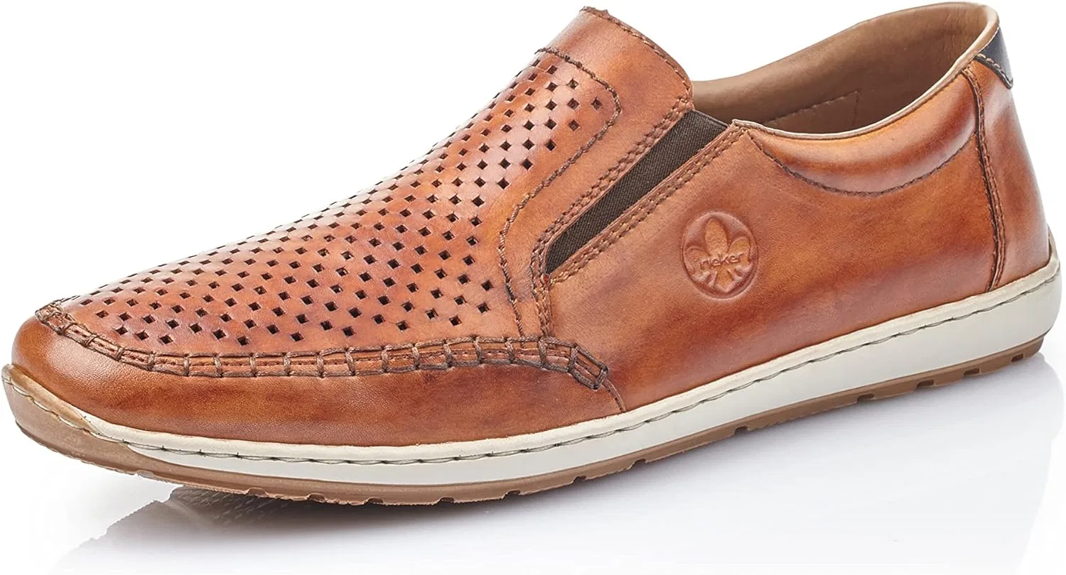 Rieker 08868 Мужские тапочки-мокасины, Brown