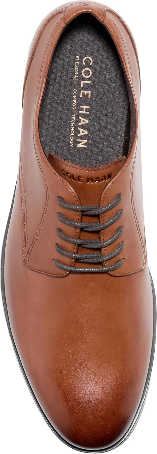 Мужские туфли Cole Haan Newmark Grand с гладким носком, коричневый — фото 2