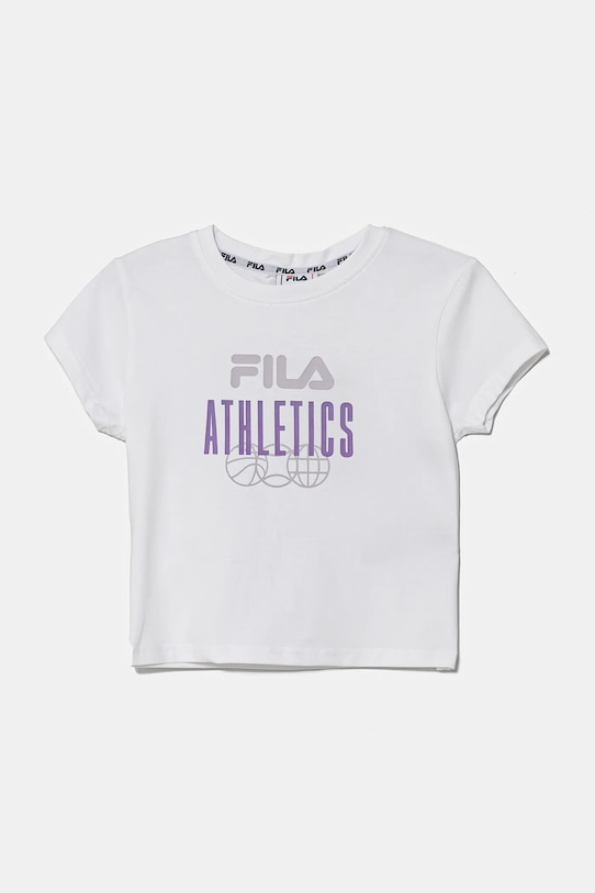 

Детская хлопковая футболка ISNY Fila, белый