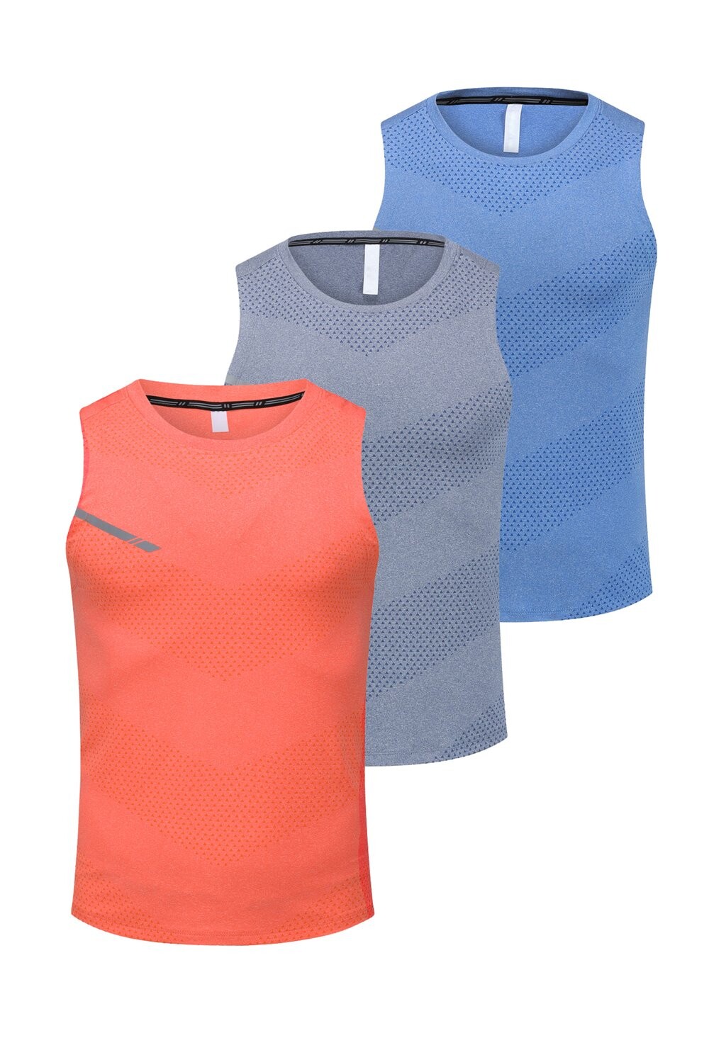 

Топ TANK TOP SUMMER QUICK-DRYING MUSCLE FIT SLEEVELESS PACK Allthemen, синий
