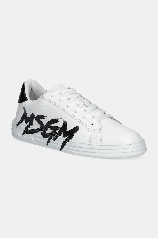 

Кожаные кроссовки Msgm, белый