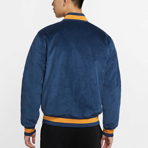 Куртка Nike SB Skateboard corduroy Skateboard Sports Logo Jacket Navy Blue Dark, цвет dark — фото 4