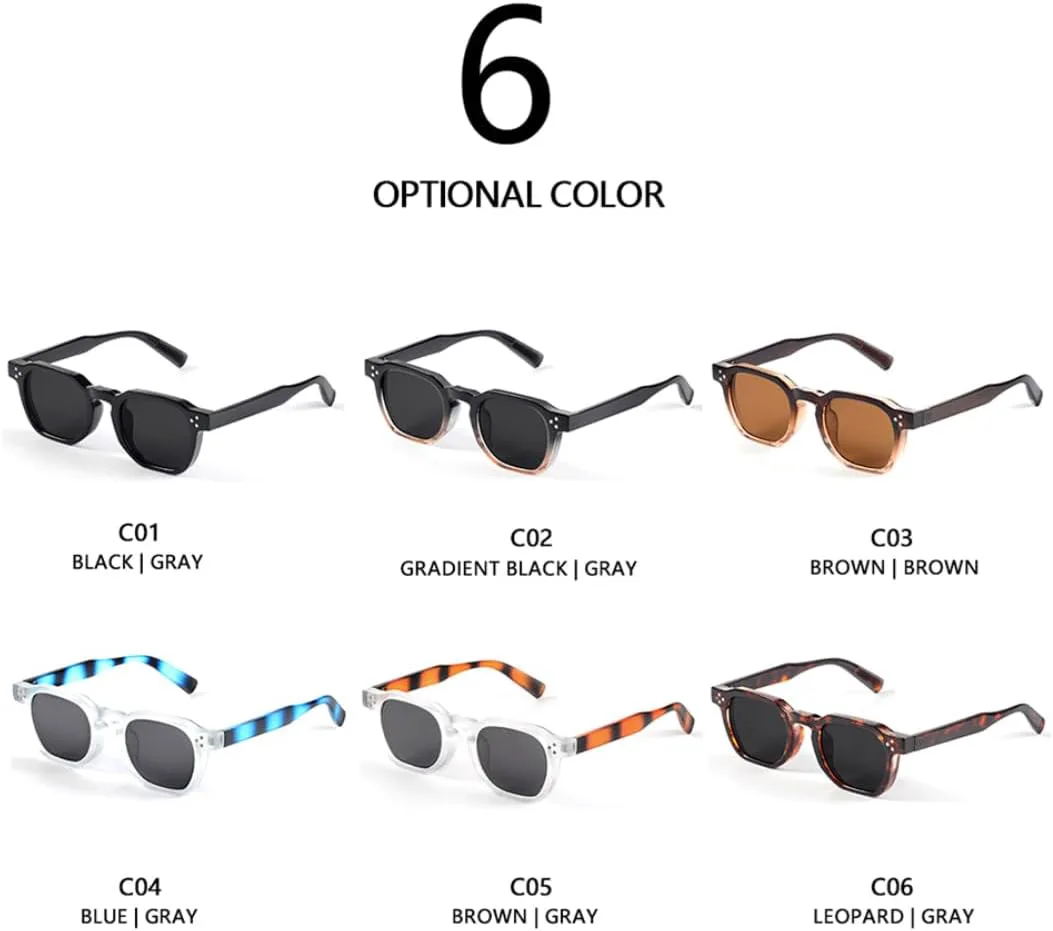 

Солнцезащитные очки для женщин и мужчин, винтажные, с защитой от УФ-излучения TOIPASTN, C5 Brown Grey