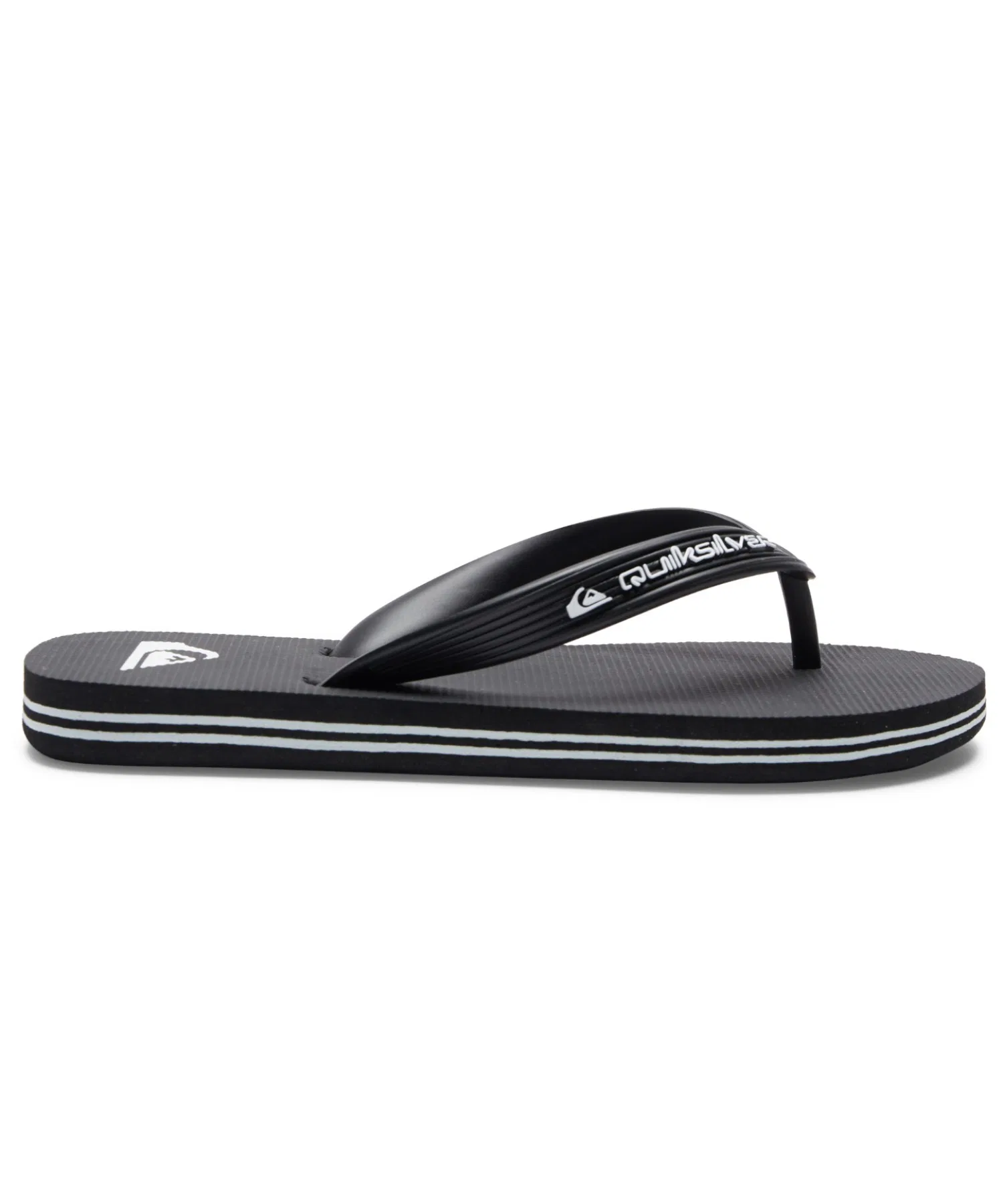 Детские пляжные сланцы Quiksilver MOLOKAI CORE YOUTH чёрные — фото 4