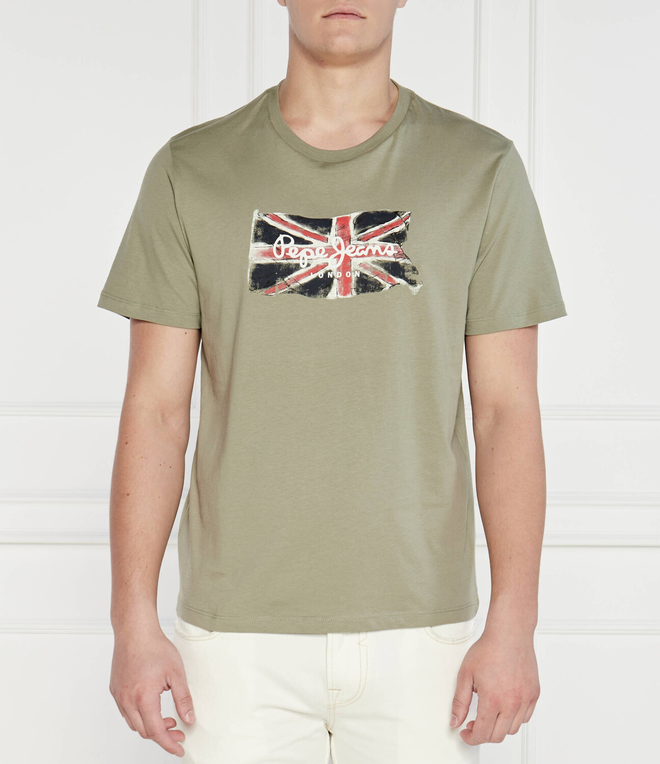 

Футболка Pepe Jeans London Regular Fit, оливково-зеленый