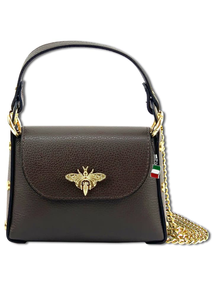 

Наплечная сумка Florence Umhängetasche Leder dunkelbraun ca. 19cm