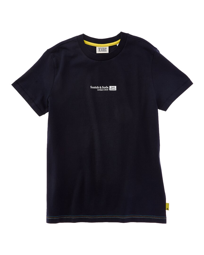 

Футболка с принтом Relaxed Fit Scenery Artwork от Scotch & Soda, синий