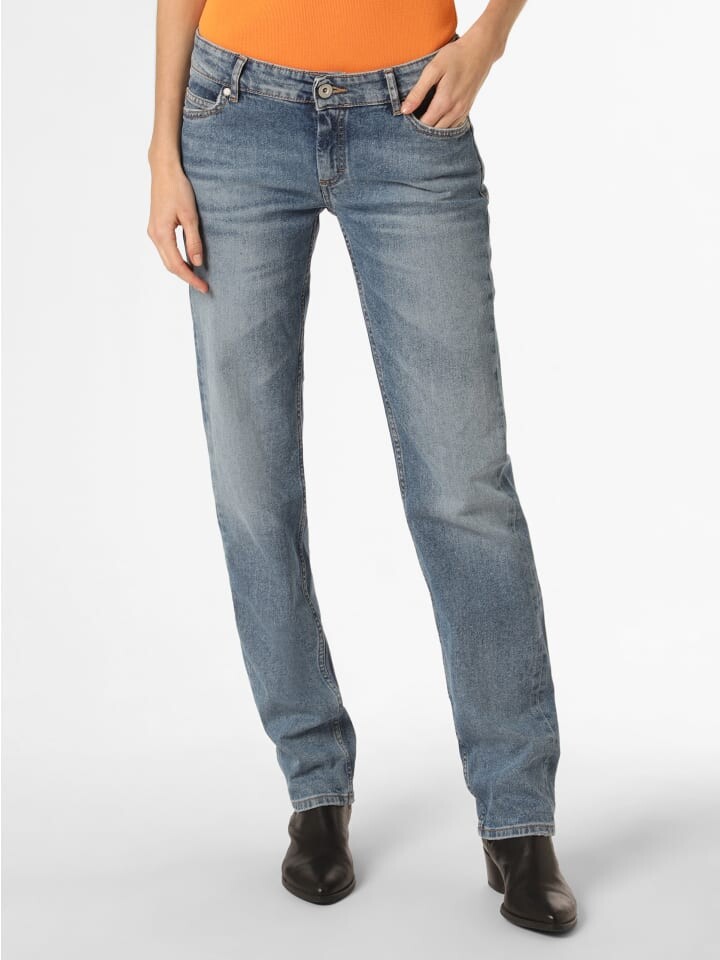 

Тканевые брюки Marc O'Polo Jeans Alby Straight, цвет blue stone