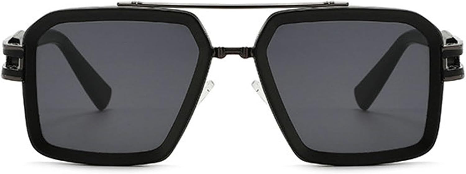 

Солнцезащитные очки Willochra Retro Oversized Square Pilot для женщин, классическая металлическая оправа, градиентные солнцезащитные очки, модные мужские очки UV400, C1