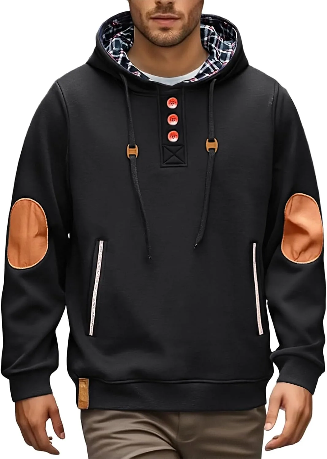 

Мужская толстовка с капюшоном и карманом-кенгуру