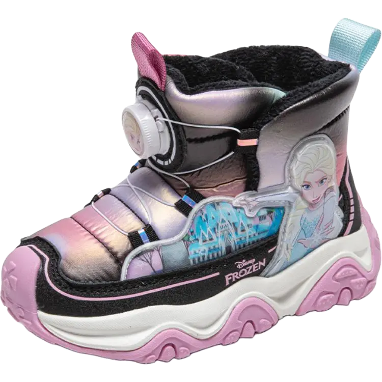 Детские высокие зимние сапоги Frozen Disney, розовый[thick cotton thermal] — фото 3